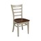 International Concepts Set of 2 Emily Side Chairs, Antiqued Almond/Espresso C12-617P - alternate 9
